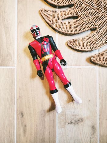 🙅 Power rangers ninja steel grande figurine de 30cm du ranger rouge