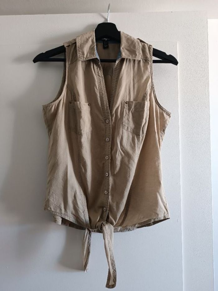 Chemise sans manche kaki