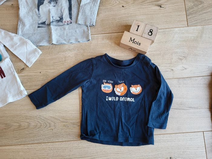 Lot tshirts manches longues bébé garçon petits prix - photo numéro 5