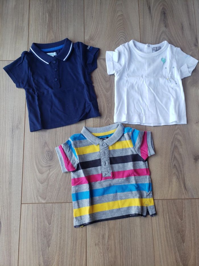 Lot maillots manches courtes 03 mois