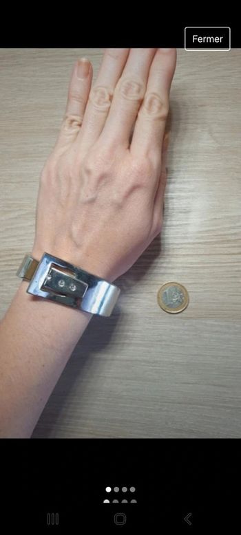 Magnifique manchette vintage authentique ressort classe