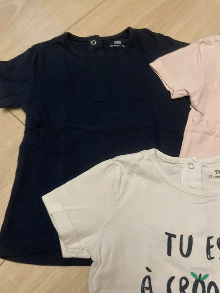 Lot de 3 t-shirts la redoute 12 mois - photo numéro 4