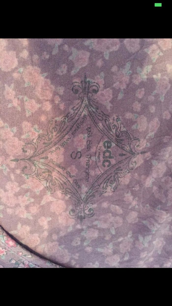 Robe à fleurs - lila - photo numéro 3