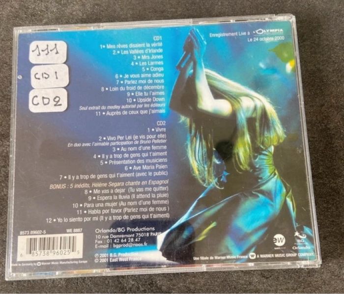 Album (2 cd) Hélène Ségara à l’Olympia - photo numéro 6