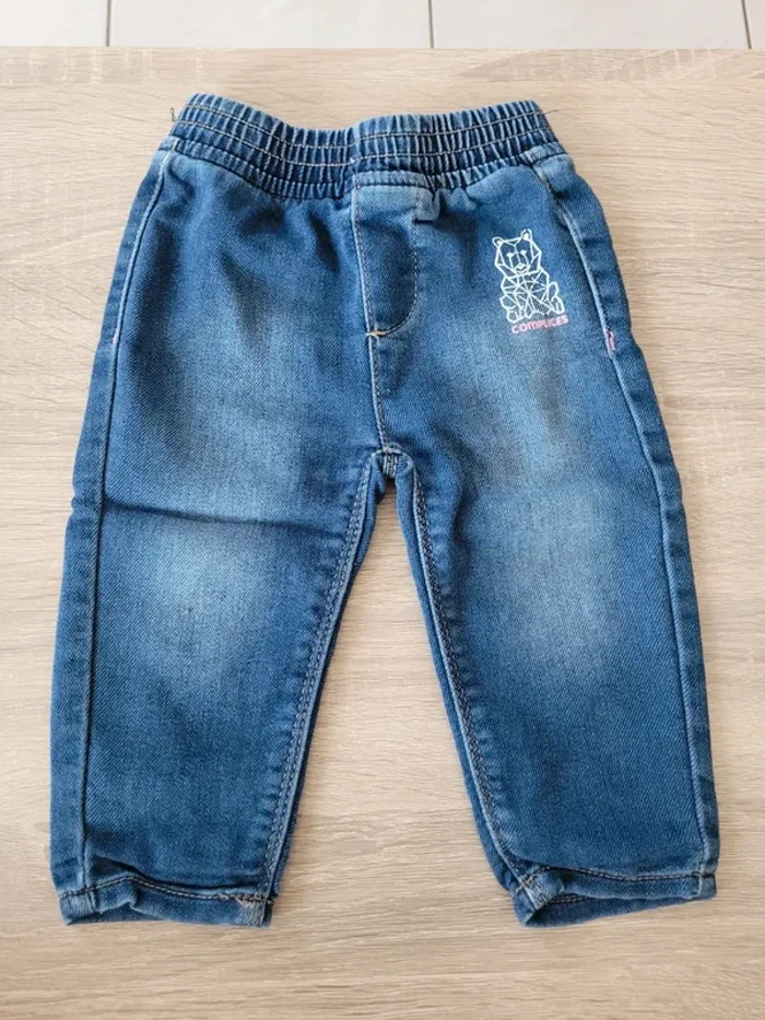 Lot de 3 pantalons fille en 9 mois - photo numéro 12