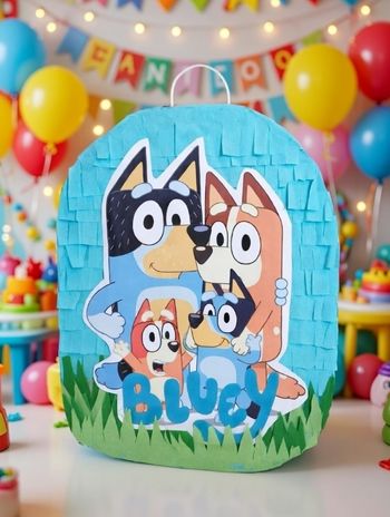 Pinata bluey et bingo anniversaire enfant
