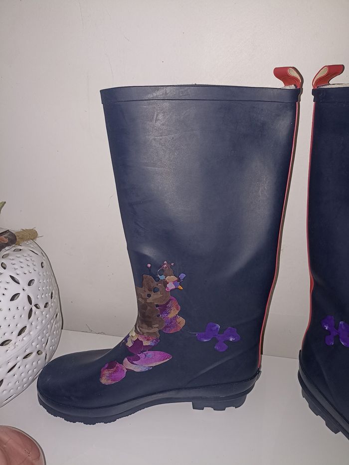 Bottes caoutchouc naturel neuves. Fleuries - photo numéro 3