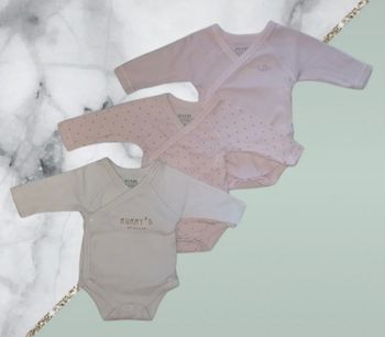 Lot de 3 bodies Kiabi 1 mois