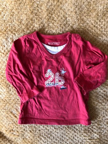 Pull léger rouge 12m