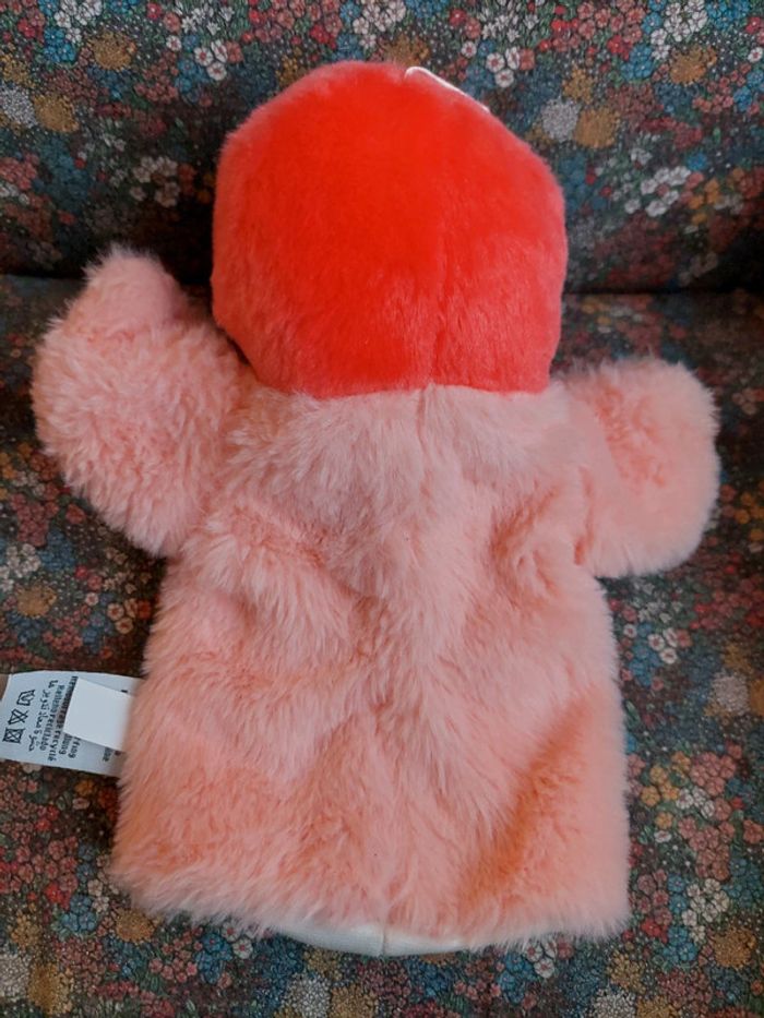 Doudou marionnette flamant rose re-pets nature planet - photo numéro 4