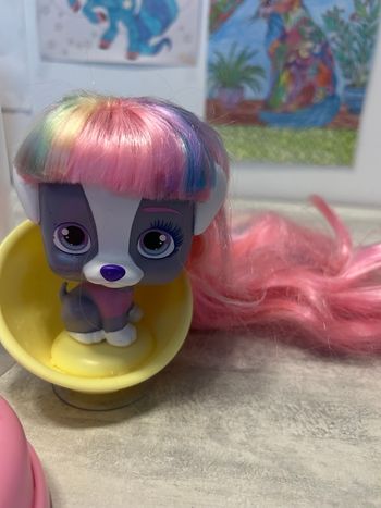 Figurine animal avec long cheveux