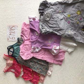 5 robes légères 6 mois