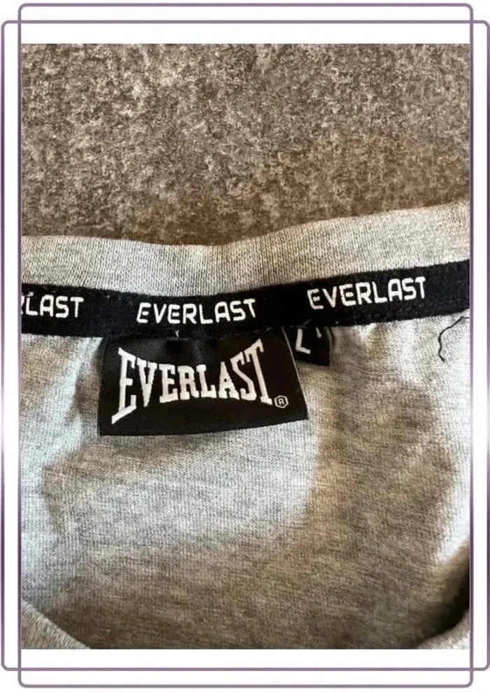 T shirt sport homme Everlast L Maglietta sportiva uomo Sport-T-Shirt Herren Men sports t-shirt - photo numéro 4