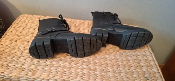 Botines cuir noir a lacets et fermeture éclair cimarron - photo numéro 7
