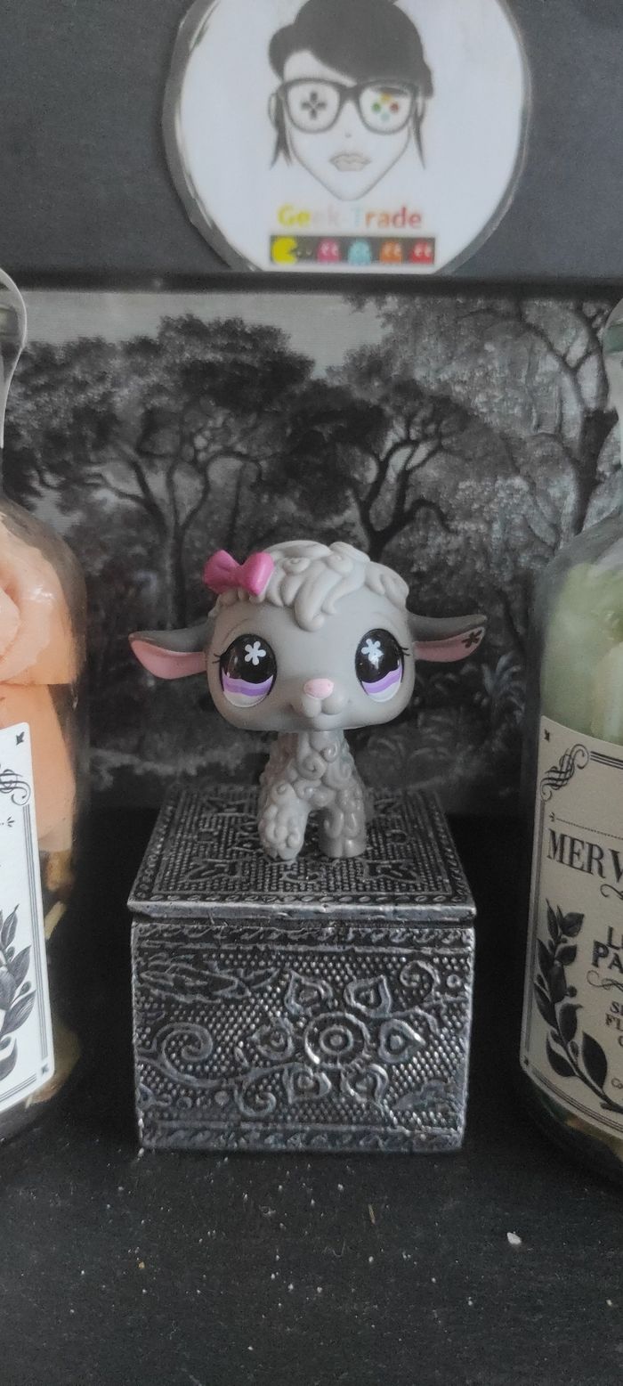 My Littlest Petshop Pet Shop LPS Authentic sheep Lamb 477 Mouton Hasbro - photo numéro 2