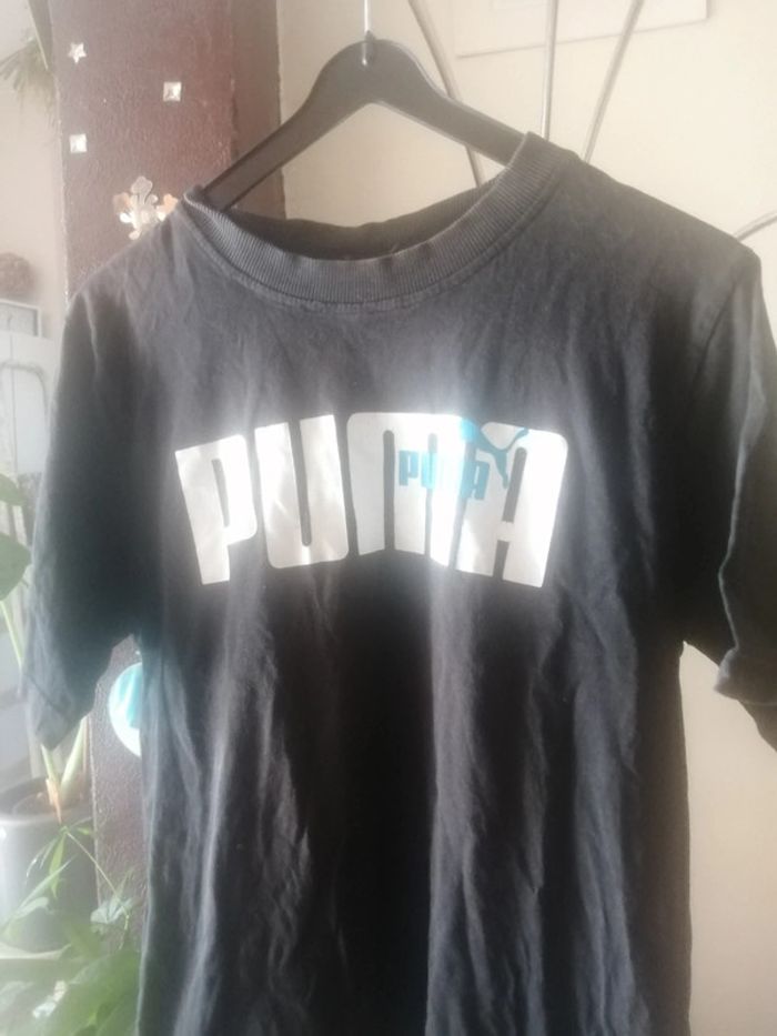 🌸Tee shirt noir Taille 14 /16 ans mixte "Puma" 🌸 - photo numéro 2