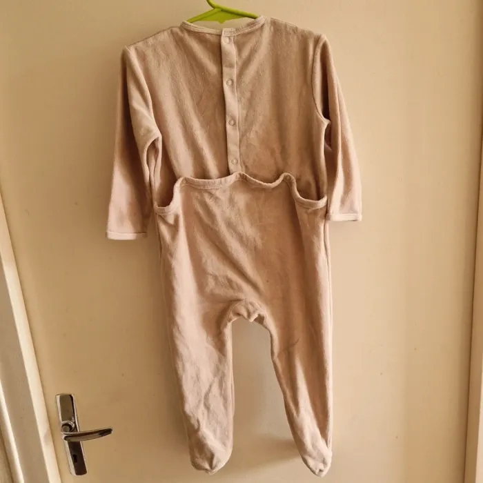 2 ans pyjama beige crème - photo numéro 4
