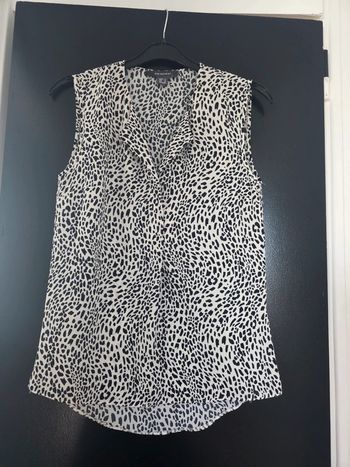Blouse primark beige et noir