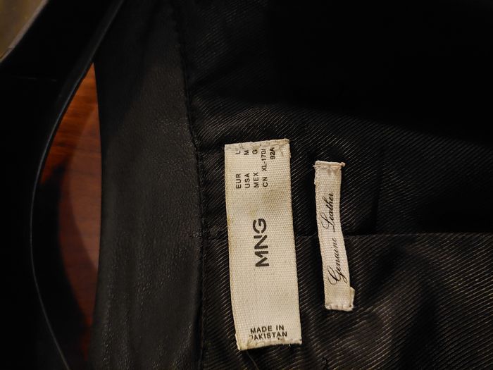 Veste cuir noir  femme MNG - photo numéro 2