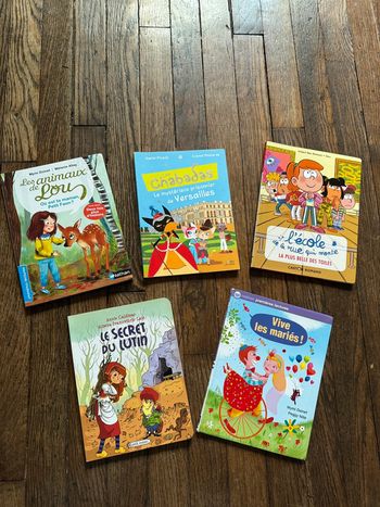 Lot 5 livres 6-8 ans  Valeur du lot environ 27 euros