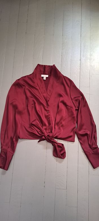 Chemise courte Bordeaux 