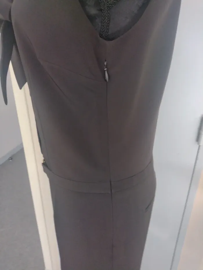 Combinaison Maison 123 marron chic + ceinture dorée – taille L - photo numéro 6