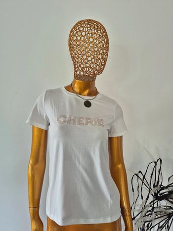 Tee-shirt Manches Courtes Femme Blanc Taille M/38