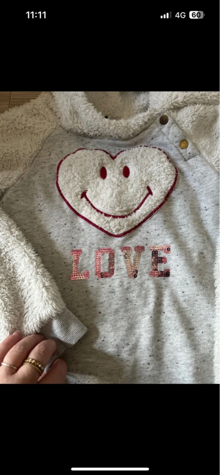 Pull à capuche chaud smiley - photo numéro 3