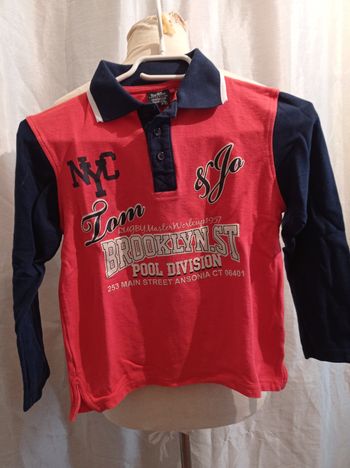 polo rouge de Charlie&Finett 10 ans ref 77 C8