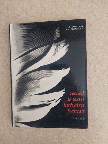Recueil de textes littéraires français XVIe siècle