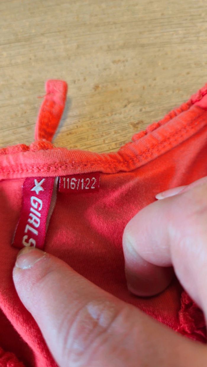 Pull léger à manches longues, cache coeur, corail, Girls, 5/6 ans - photo numéro 6