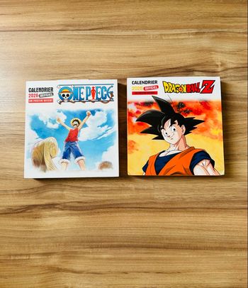 Calendriers Officiels 2026 One Piece & Dragon Ball Z PlayBac