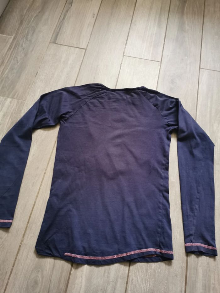 T-shirt bleu marine 9th avenue manches longues - photo numéro 2