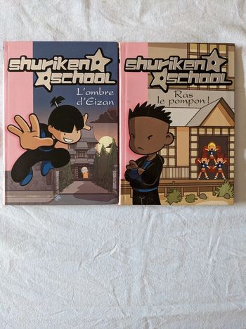 Lot de 2 BD Shuriken school