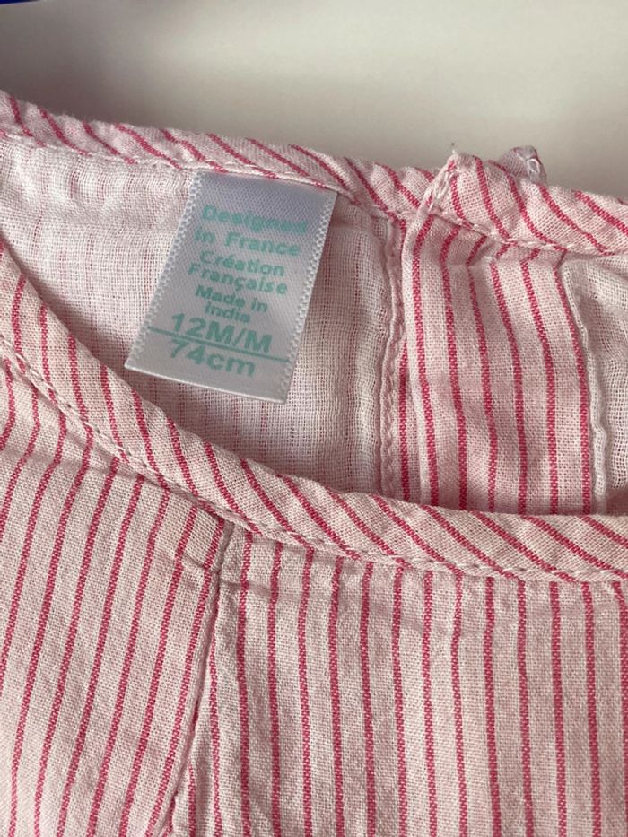 Lot de 2 blouses 12 mois - photo numéro 3