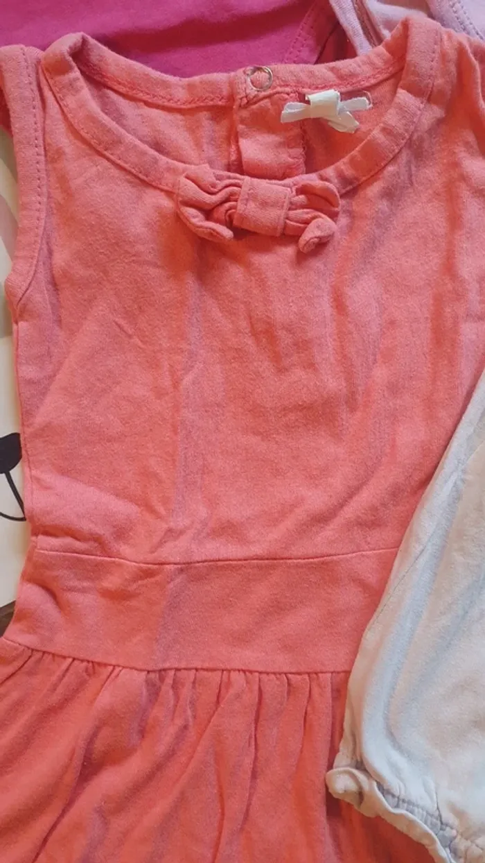 Lot été 3 mois fille bodies robe combishort - photo numéro 5