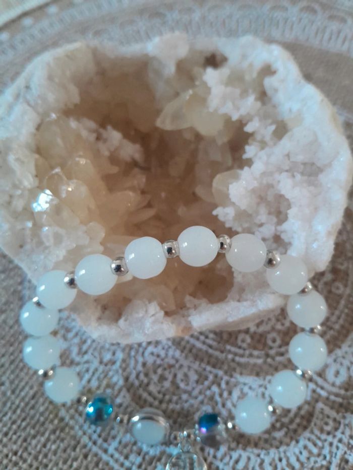 Bracelet naturel et géode quartz naturelle 🌺 - photo numéro 2