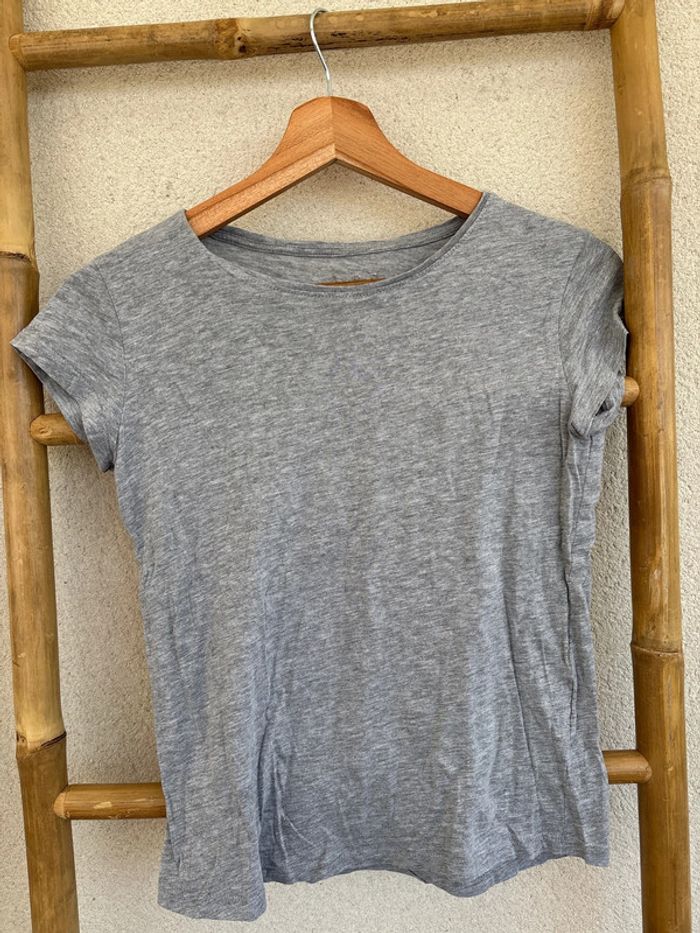 t shirt uni gris