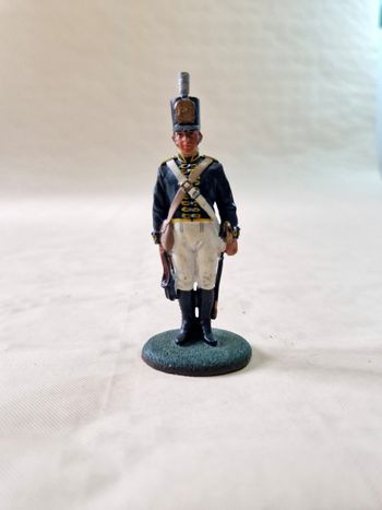 Figurine en plomb,  peinte à la main  , Del prado  , Soldat artificier  de l'armée britannique,  1809