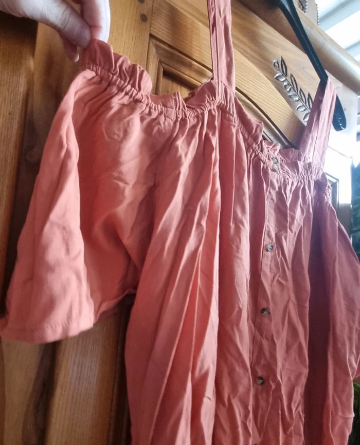 Blouse corail kiabi neuve 50 52 - photo numéro 2