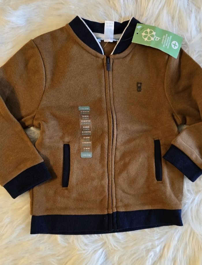 NEUFS (non portés)🏷🏷💙🤩 ensemble sweat zippé et pantalon de jogging 23 mois garçon 🤩💙 - photo numéro 2