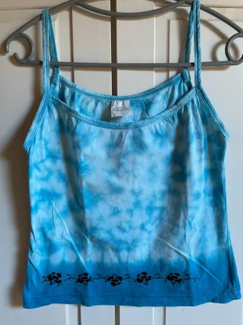 Débardeur « tie & dye » bleu
