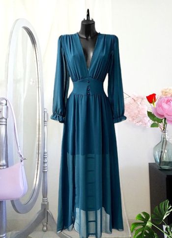 Robe bleu canard