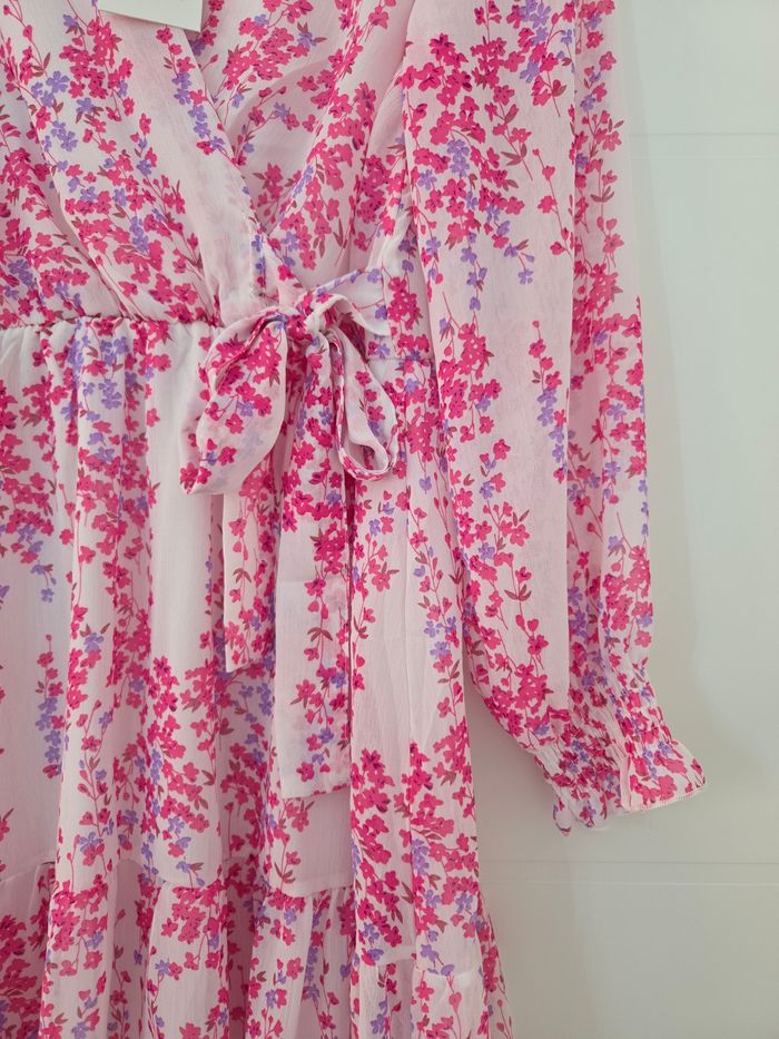 Robe fleurie rose Season taille S - photo numéro 4