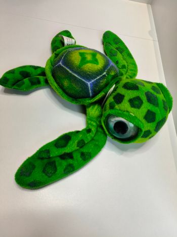 Peluche tortue d'eau de mer verte