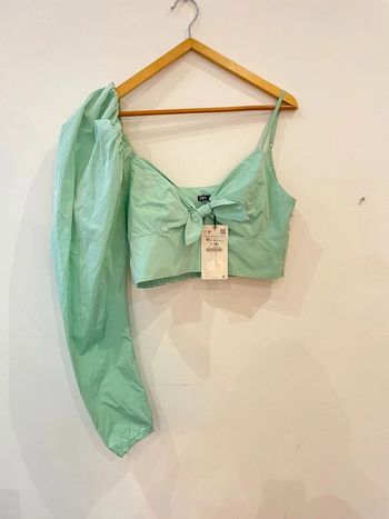 Zara Crop top vert menthe édition limitée