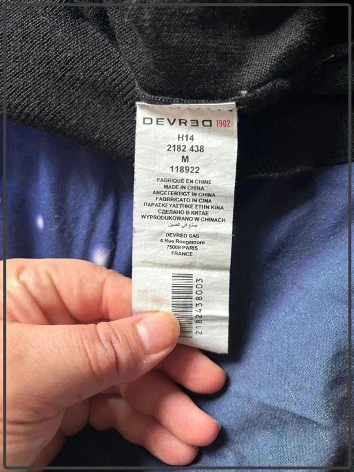 Pull léger col en v taille 38 marque devred - photo numéro 4