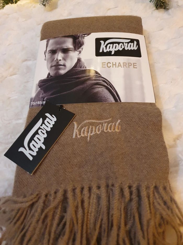 Magnifique écharpe Kaporal couleur Camel 70cm×180cm - photo numéro 2