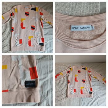 Joli sweat rose Calvin Klein 12 ans