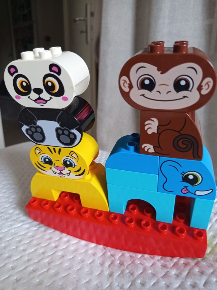 Lot animaux bascule , tigre , éléphant, singe , panda - photo numéro 5